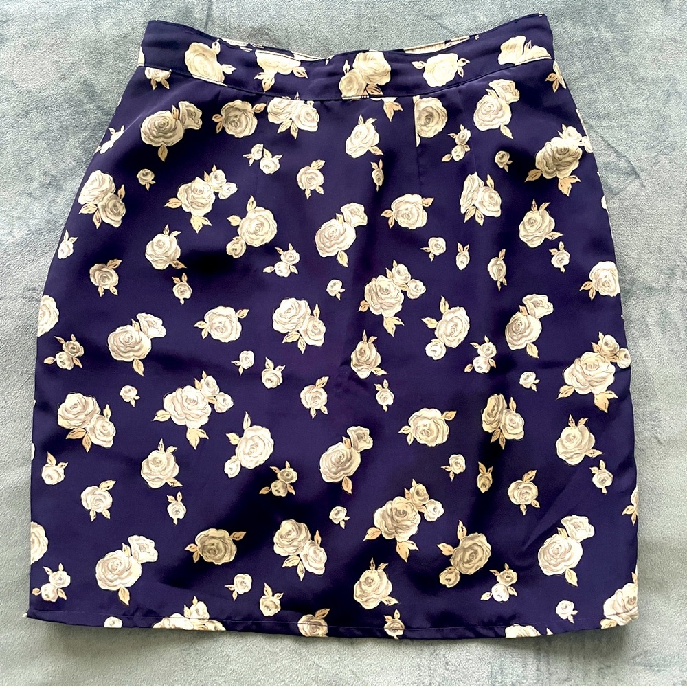 Vintage Floral Mini Skirt